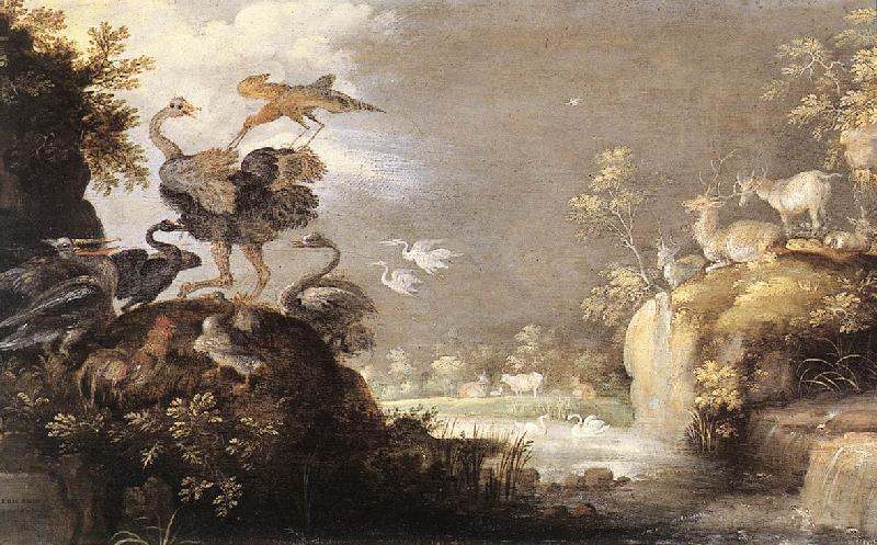 SAVERY, Roelandt Landscape with Wild Animals a